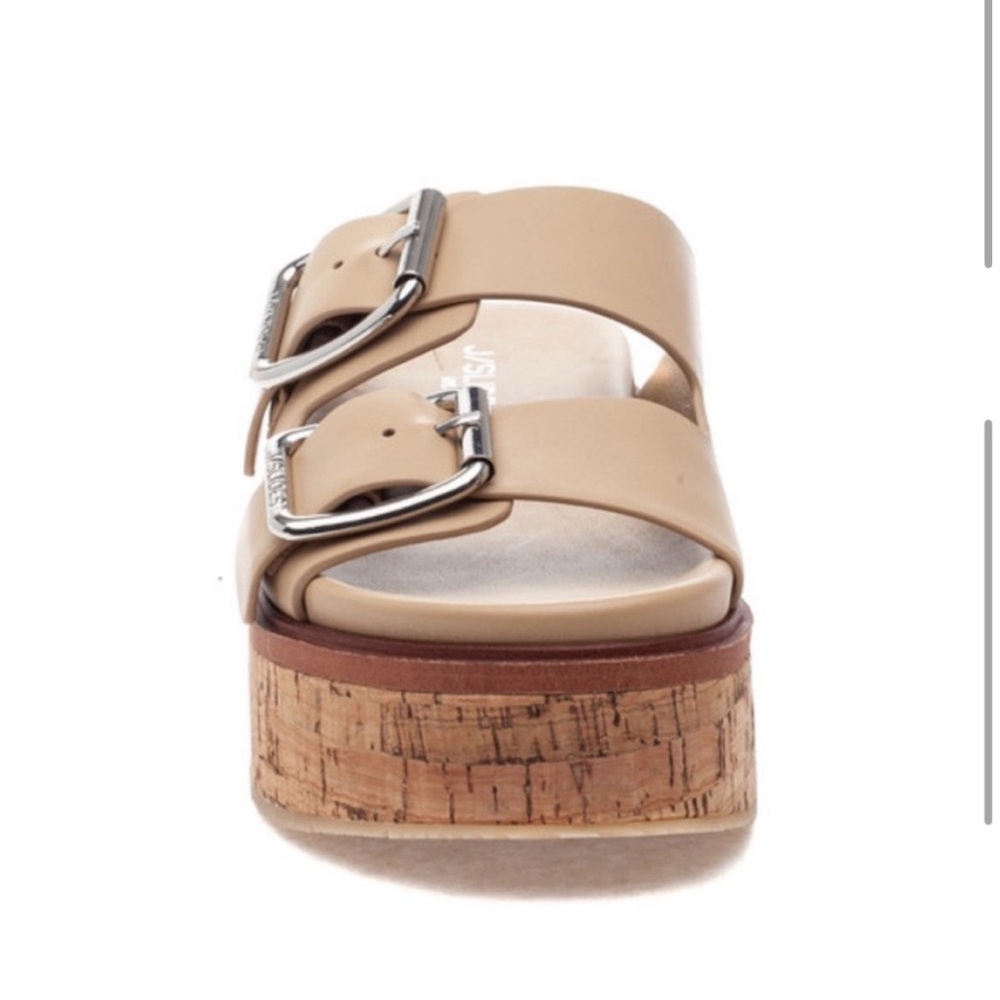 NWT J/SLIDES BELINDA Sand Leather Sandal - Picture 4 of 16